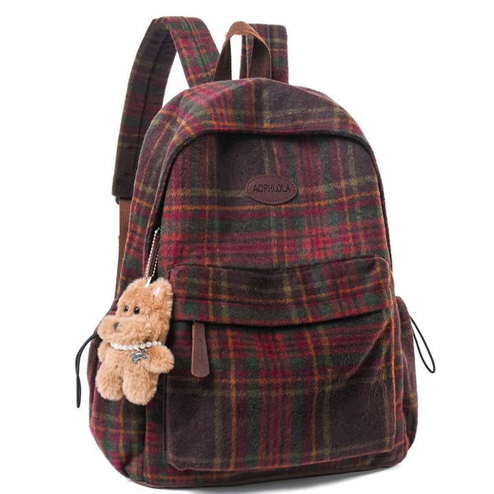 Chic Animal-Print School Backpack Kalsten