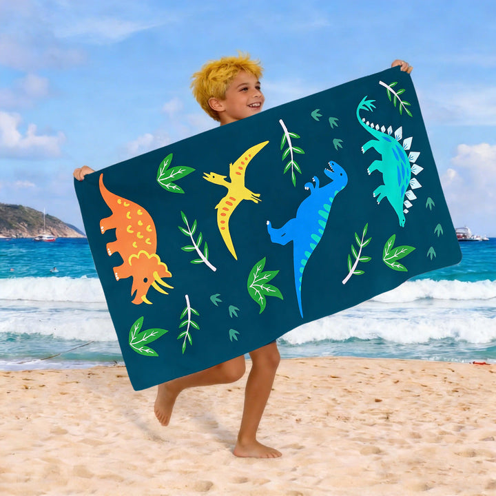 Beach towel with colorful horse motif Kalsten