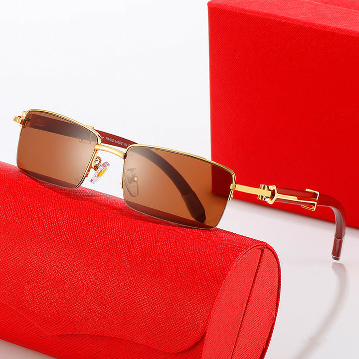 Women’s fashionable sunglasses with an elegant metal frame and high-quality lenses Kalsten