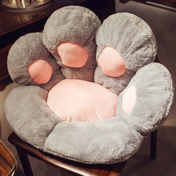Plush seat cushion in paw shape Kalsten