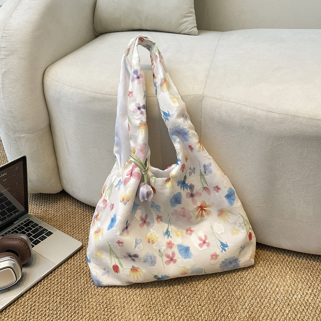 Practical Flower Print Tote Bag Kalsten