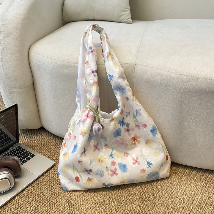 Practical Flower Print Tote Bag Kalsten
