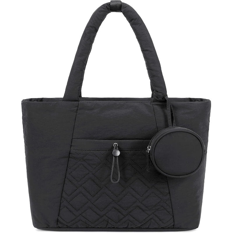 Padded everyday handbag with detachable cosmetic pouch Kalsten