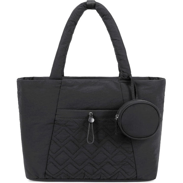 Padded everyday handbag with detachable cosmetic pouch Kalsten
