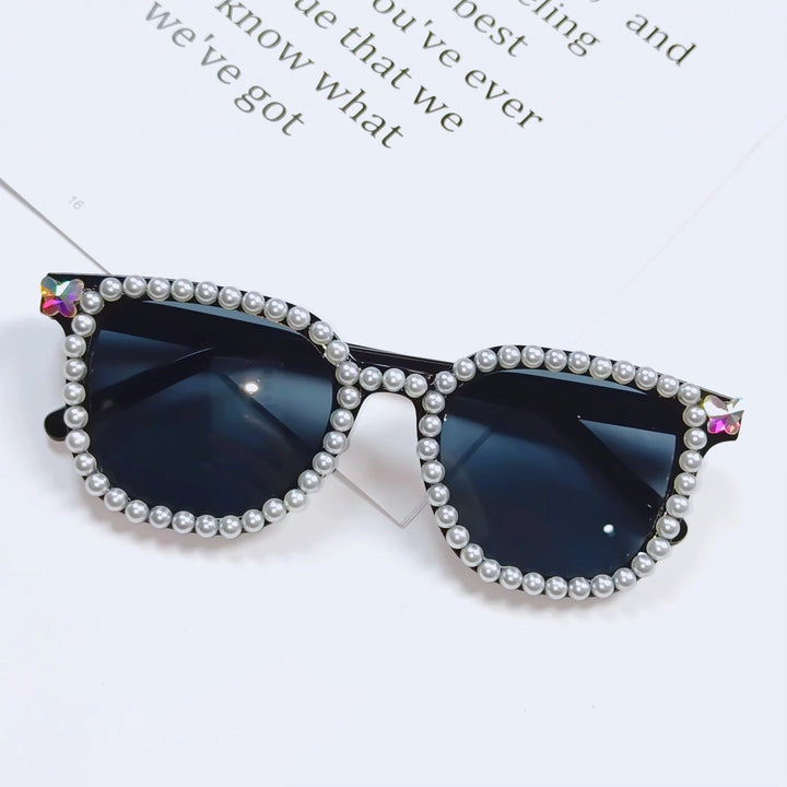 Ladies Glamorous Sunglasses with Pearl Frame Kalsten