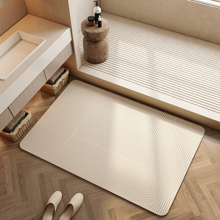 Geometric Patterned Bath Mat Kalsten