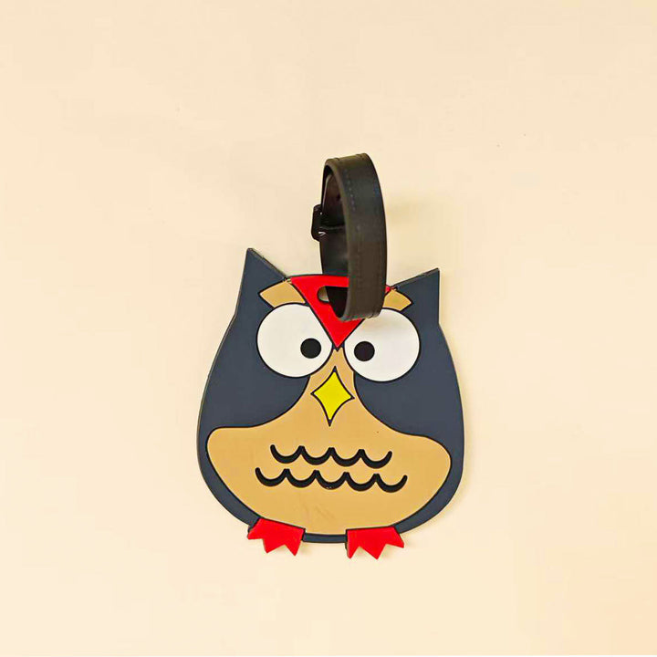 Unisex Luggage Tag in Artistic Owl Design Kalsten