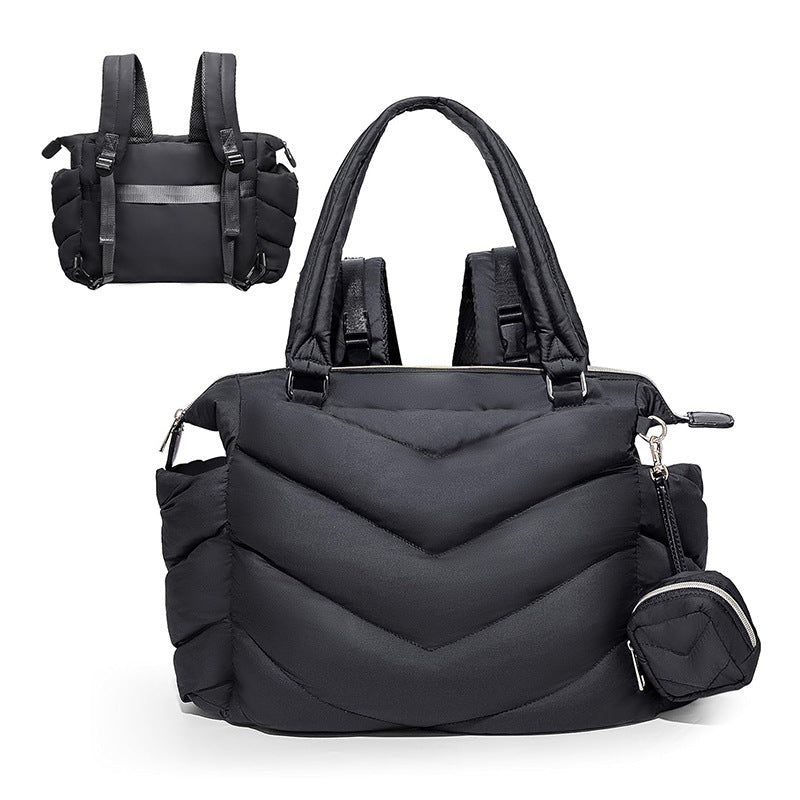 Multifunctional quilted shoulder bag with removable inner compartment Kalsten