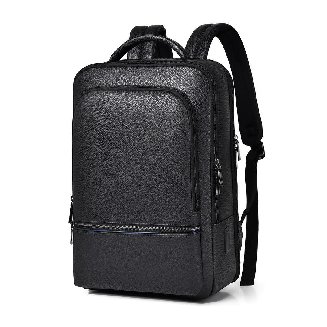 Sleek Leather Laptop Backpack Kalsten