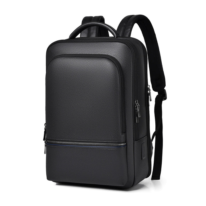 Sleek Leather Laptop Backpack Kalsten