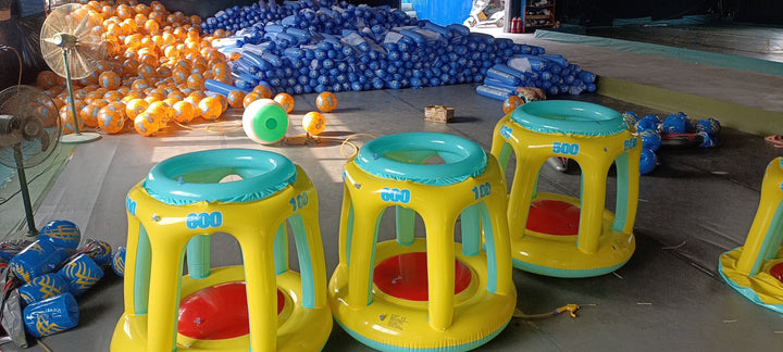 Women inflatable water play island Kalsten