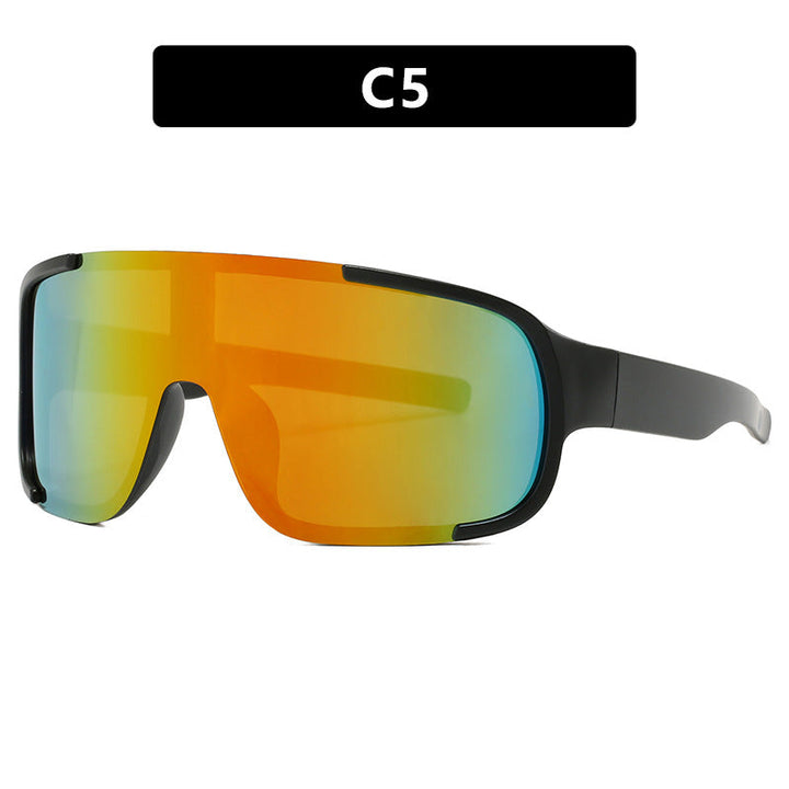 Women's sporty UV protection sunglasses with wide, aerodynamic shape Kalsten