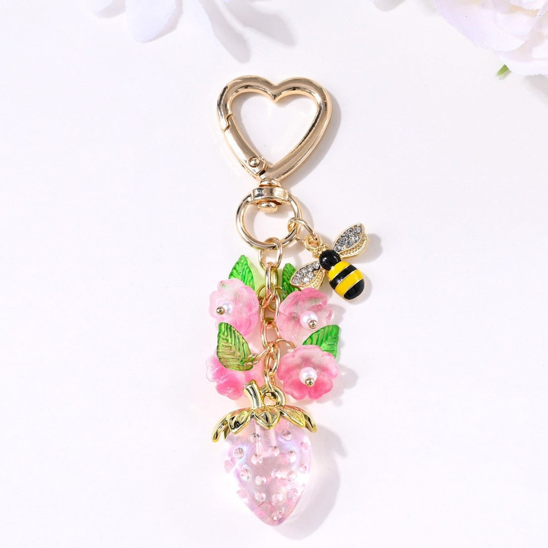 Keychain with Fruity Strawberry Design Kalsten