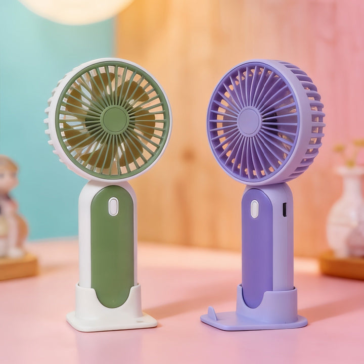Women Portable USB Hand Fan with Flexible Stand Kalsten