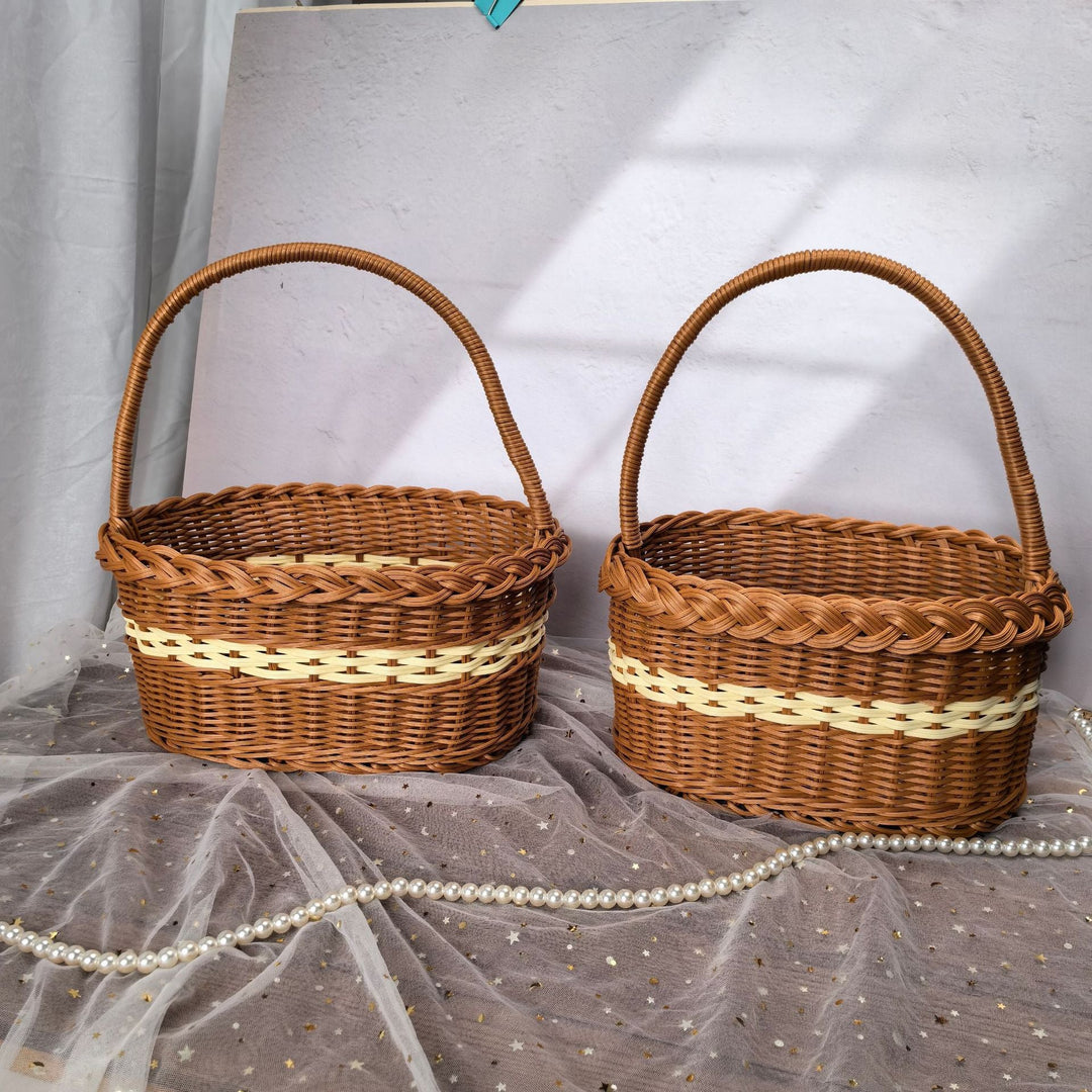 Women elegant handwoven shopping basket Kalsten