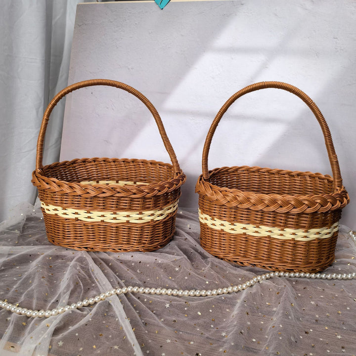 Women elegant handwoven shopping basket Kalsten