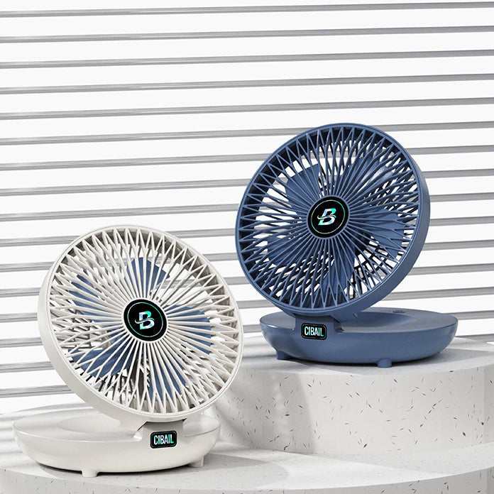 Portable Mini Desktop Fan, USB Rechargeable Adjustable Wall-Mount Fan | Kalsten