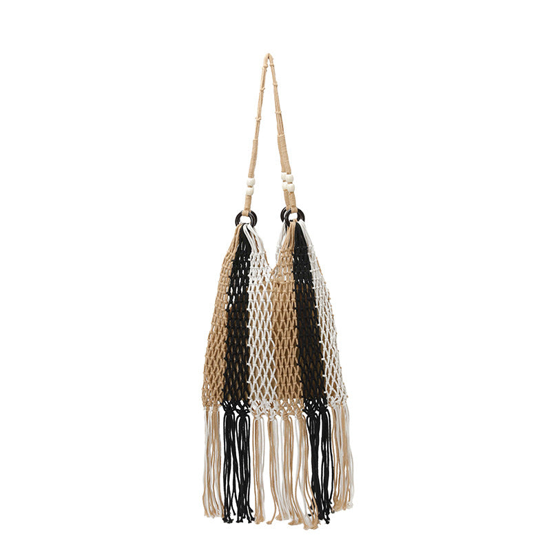 Macrame Tote Bag with Tassels Kalsten