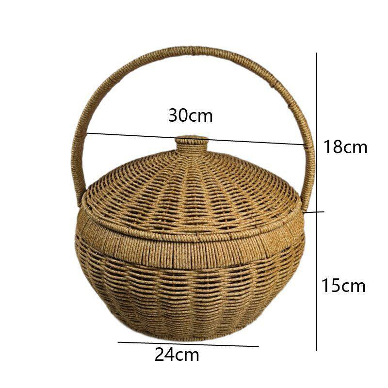 Ornamental Woven Storage Basket Kalsten