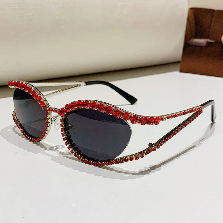 Ladies Glamorous Sunglasses with Sparkling Crystal Accents Kalsten