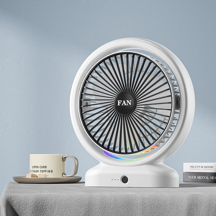 Unisex Portable Air Circulation Fan with LED Ambient Lighting Kalsten