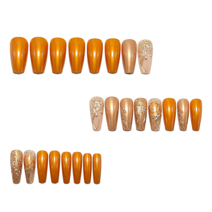 Elegant artificial nails with luxury embellishments Kalsten