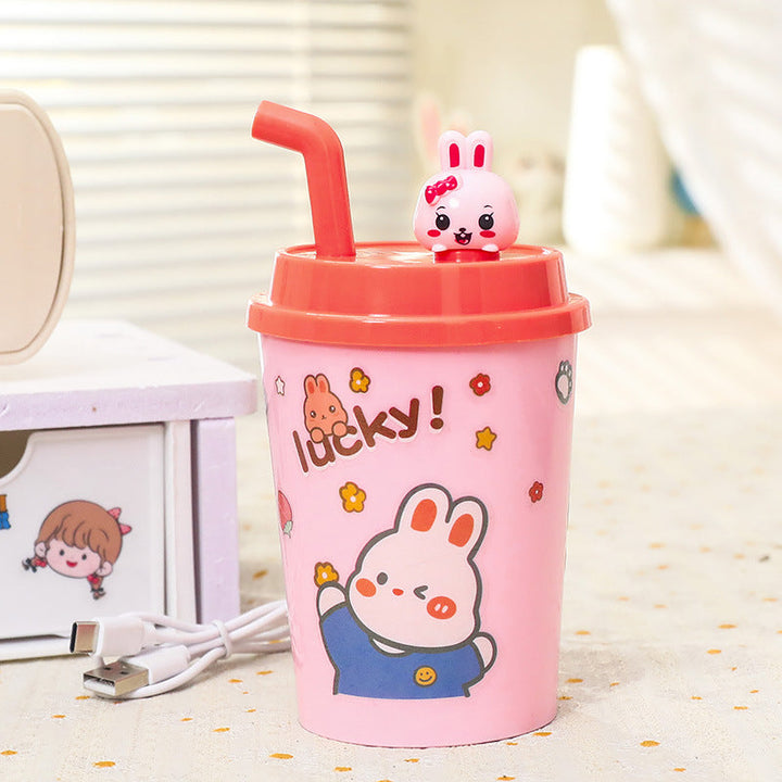 Women’s drinking cup with integrated straw and playful animal design Kalsten
