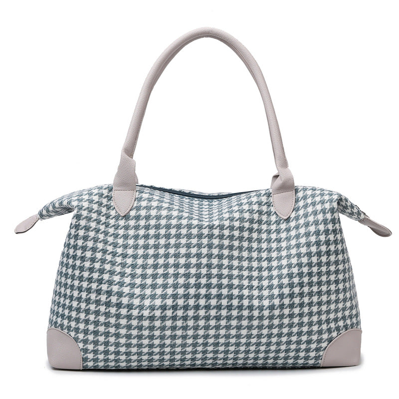 Fashionable handbag in timeless houndstooth pattern Kalsten
