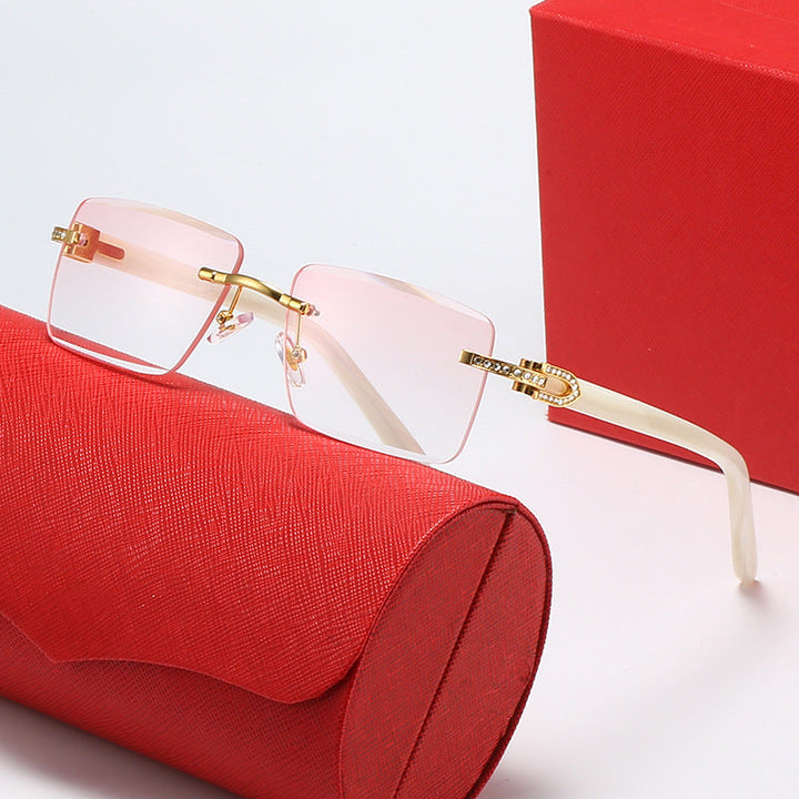 Ladies fashionable square sunglasses with luxurious accent and UV protection Kalsten