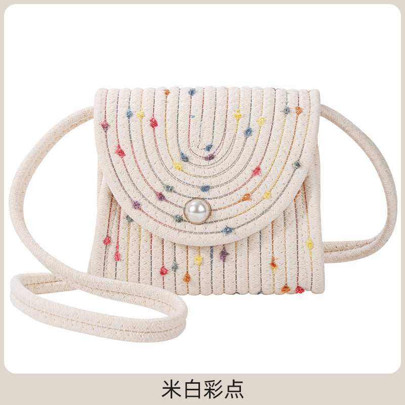 Women's Fashion Shoulder Bag with Decorative Pearl Closure Kalsten