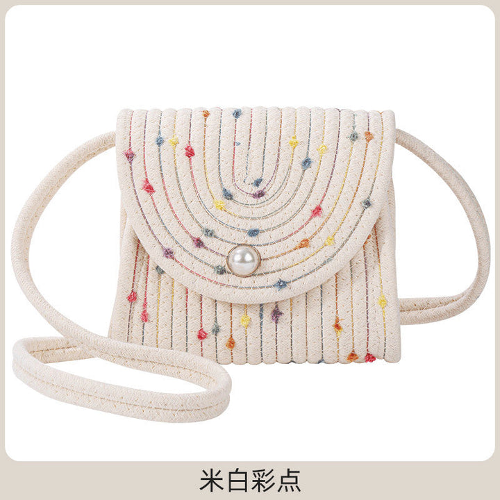 Women's Fashion Shoulder Bag with Decorative Pearl Closure Kalsten