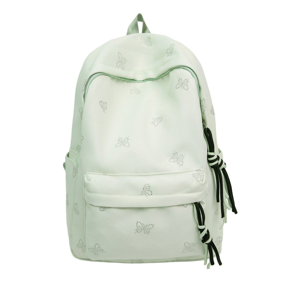Butterfly Emblem Decorated Backpack Kalsten