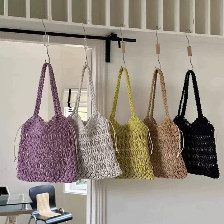 Hand-knotted shopping and beach bag Kalsten