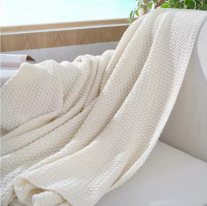 Ladies Elegant Waffle Structure Blanket Kalsten
