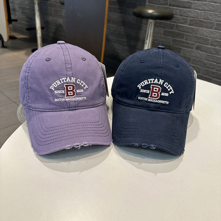 Men's Vintage-Inspired Embroidered Baseball Cap Kalsten