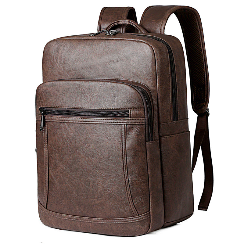 Elegant Backpack Made of Faux Leather with Multiple Compartments Kalsten