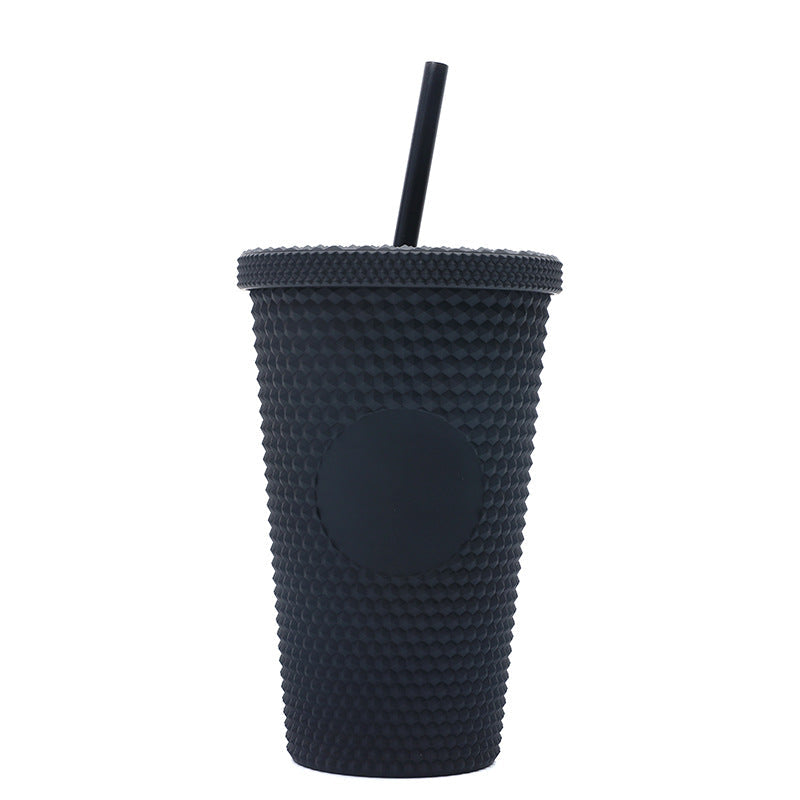 Unisex plastic drinking cup with textured design Kalsten