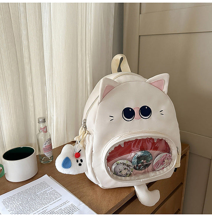 Cat-Themed Mini School Backpack