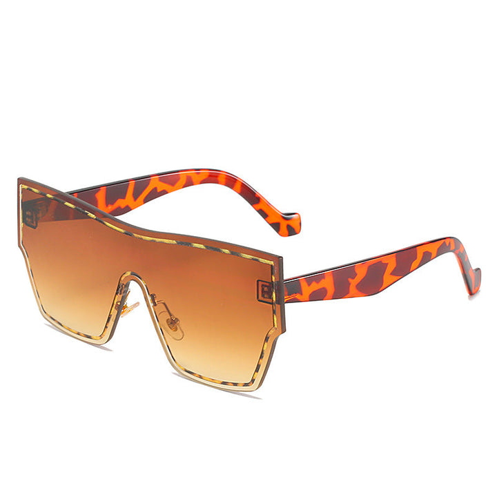 Women futuristic oversized wraparound sunglasses Kalsten
