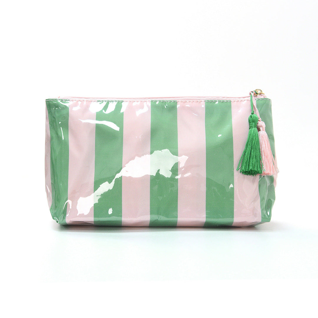 Cosmetic storage bag with water-repellent surface and tassel detail Kalsten