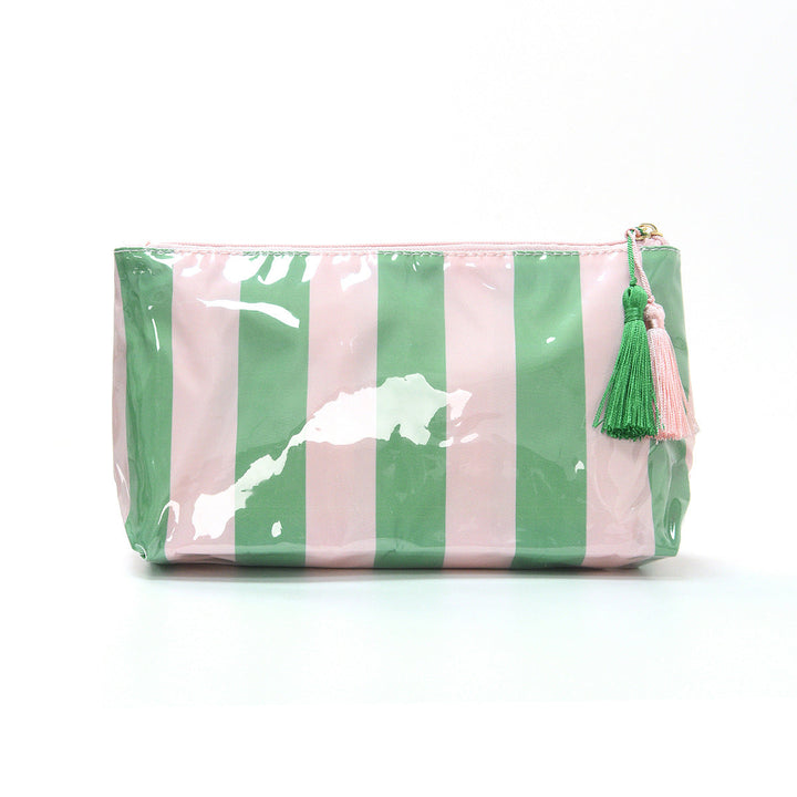 Cosmetic storage bag with water-repellent surface and tassel detail Kalsten