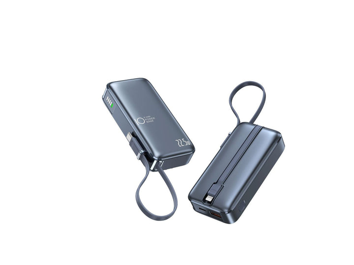 Portable power bank with fast USB-C charging function and integrated LED display Kalsten