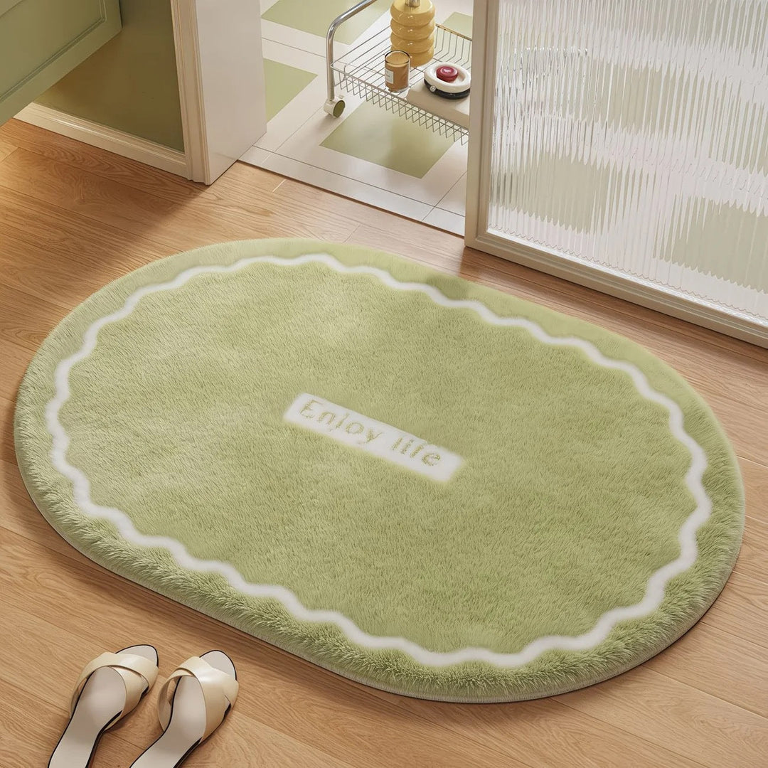 Soft Plush Round Bathroom Rug Kalsten