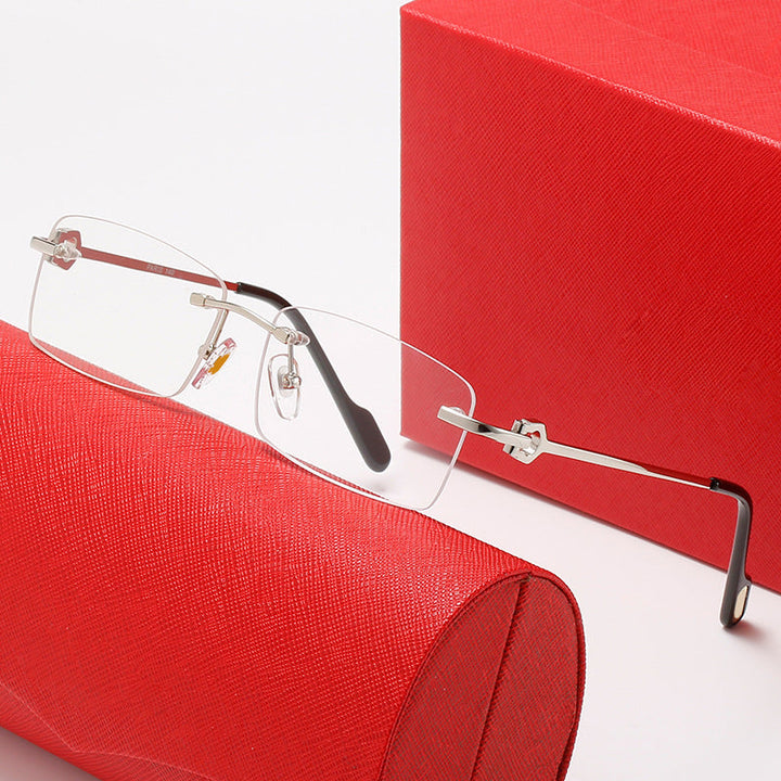 Women rectangular designer sunglasses with elegant metal frame Kalsten