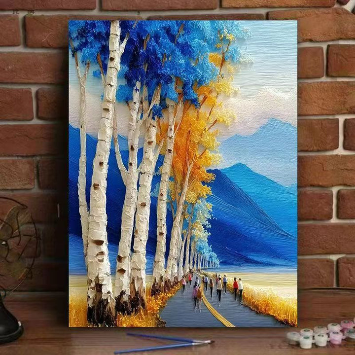 Textured Landscape Art Print Kalsten