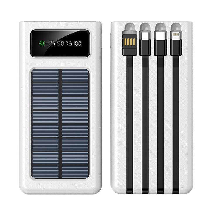 Solar-powered power bank with multifunctional connection and digital display Kalsten
