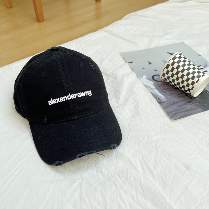 Unisex Distressed Cotton Baseball Cap Kalsten