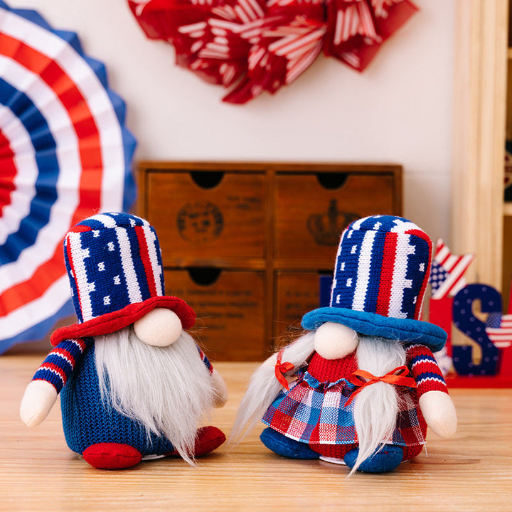 Unisex nan Scandinavian gnome doll decor with knitted cylinder hat and long artificial beard Kalsten