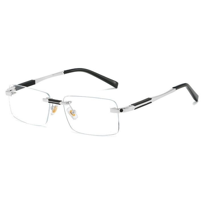Women's sunglasses in modern rectangular design with luxurious metal elements Kalsten
