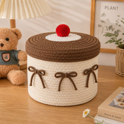 Decorative Knitted Storage Container Acalora